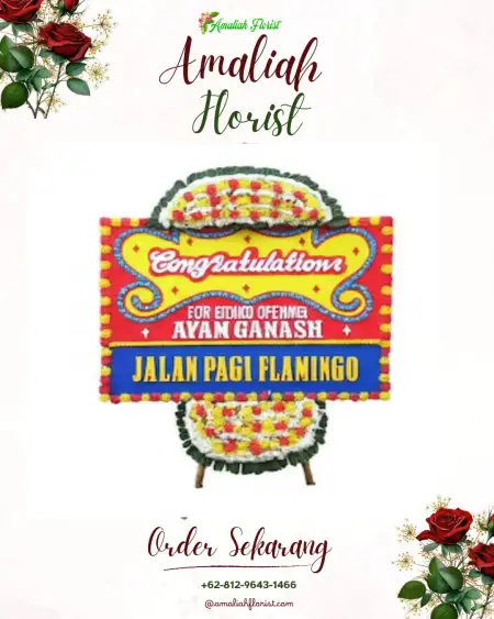 Sewa Papan Bunga Muara Harus